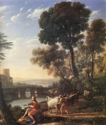 Landschaft mit Apollo, der die Herden des Admetus bewacht